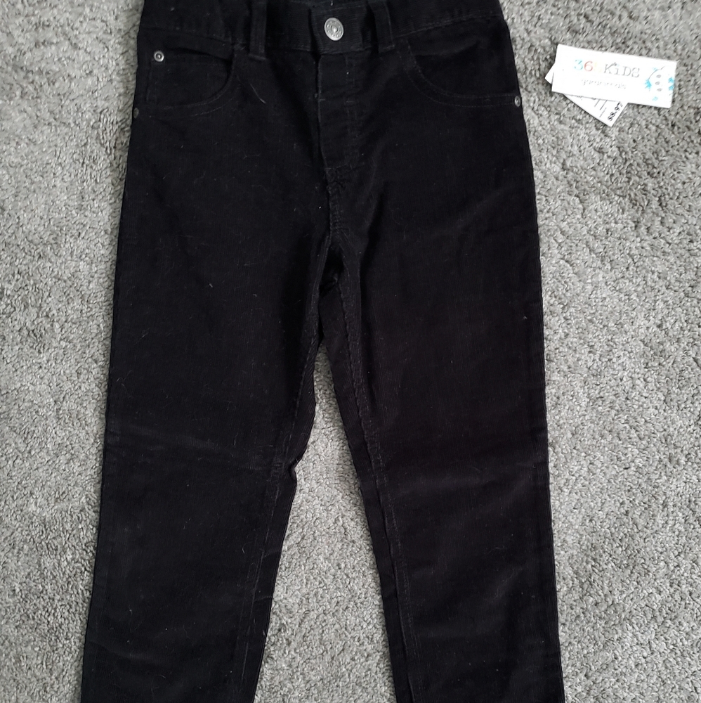 Boys black corduroy pants